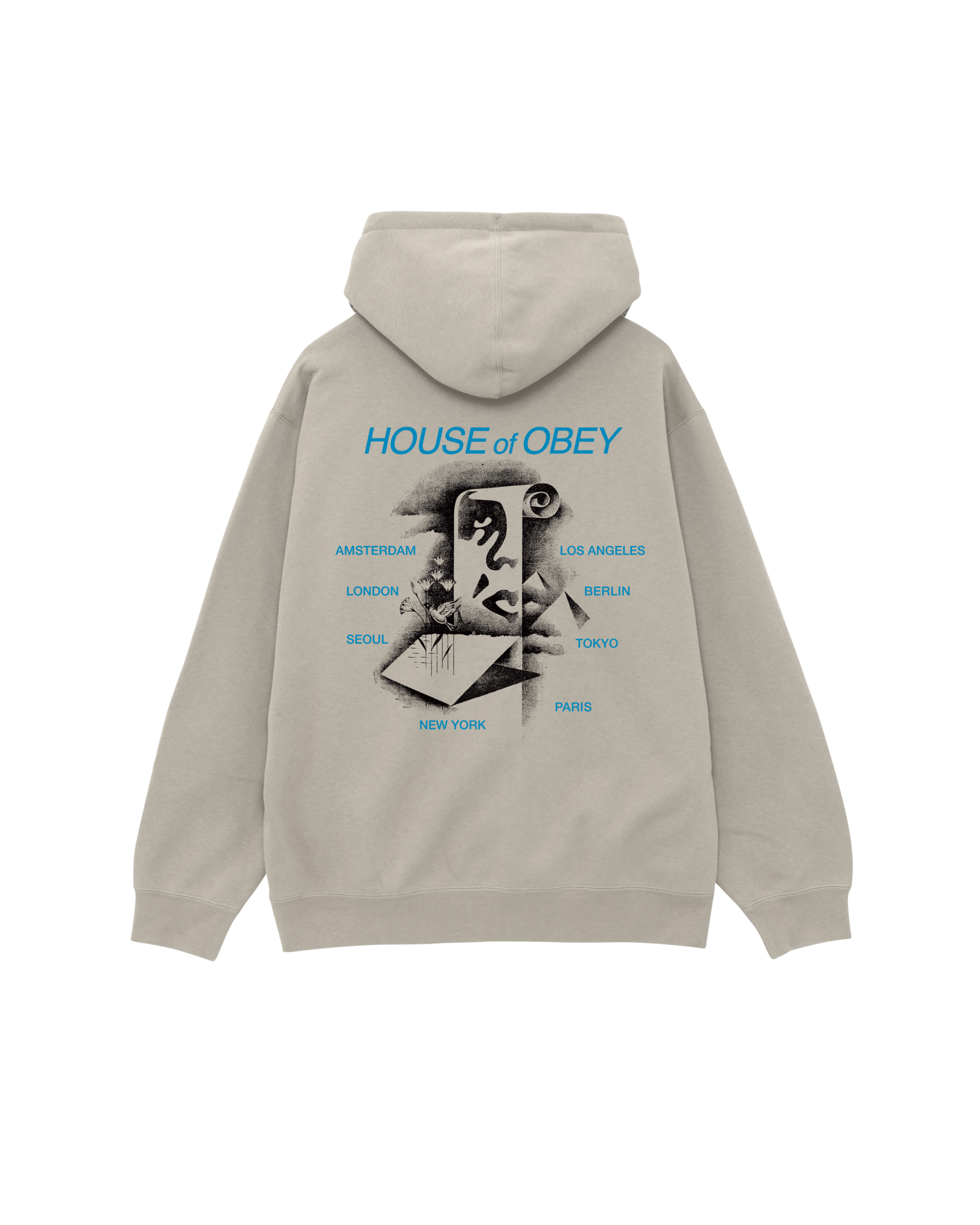 PYRAMID SCROLL PULLOVER HOOD