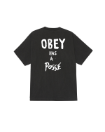 OBEY HAS A POSSE PIGMENT T-SHIRT