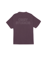 OBEY STUDIOS OUTLINE PIGMENT T-SHIRT