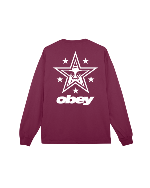 OBEY STAR PIGMENT LS T-SHIRT