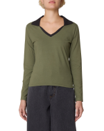 MEDEA COLLARED LS POLO