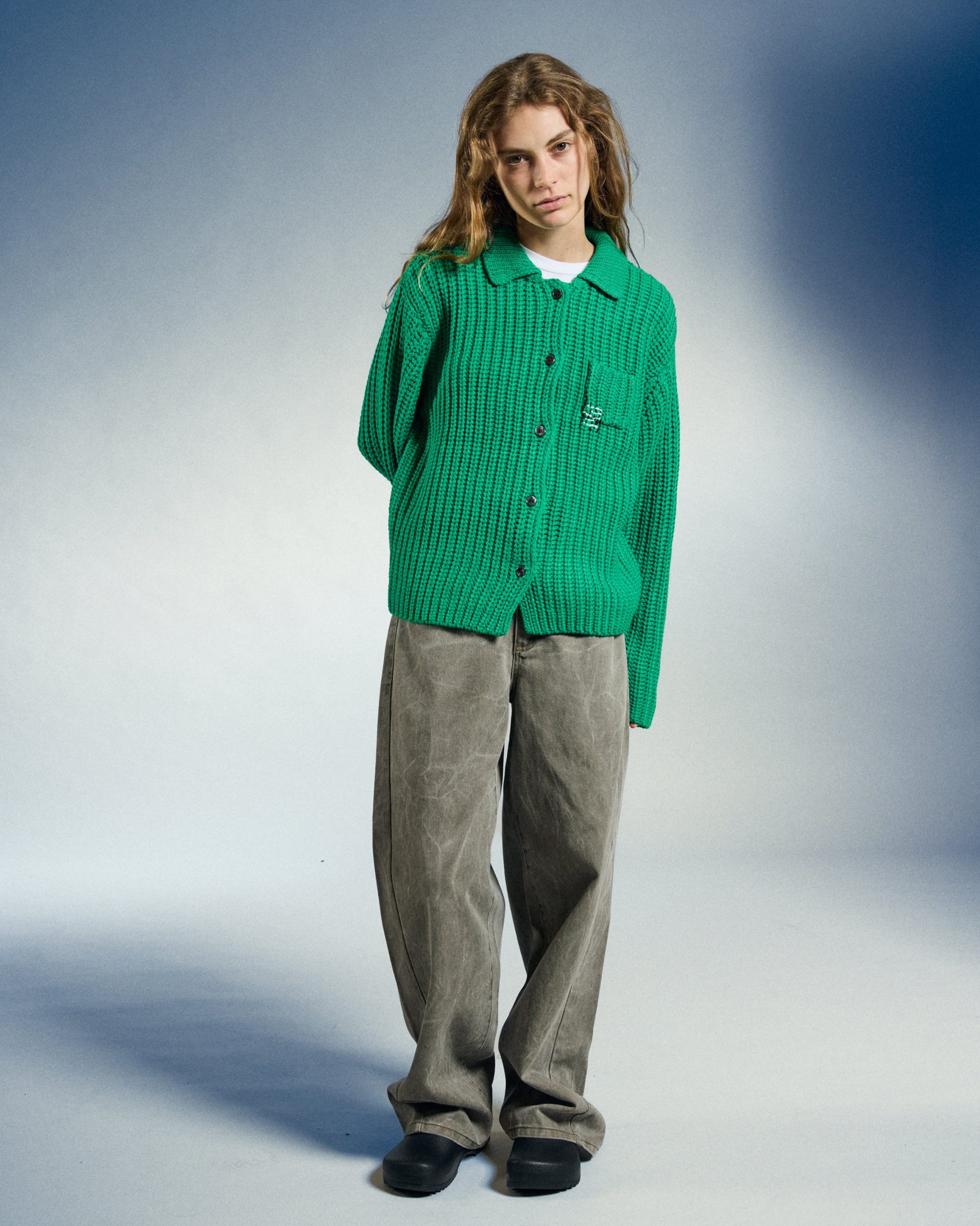 JULIAN BUTTON DOWN SWEATER - Image 6