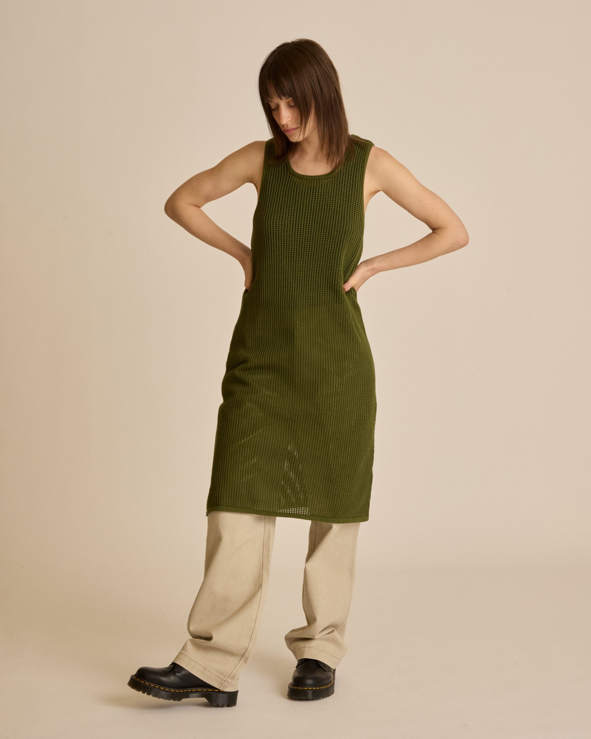 MINERVA OPEN STRIPE DRESS - Image 4